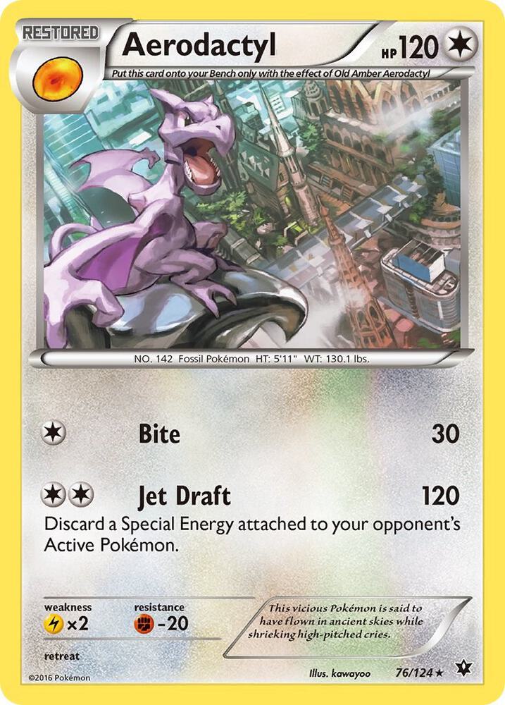 Aerodactyl - XY - Fates Collide - Rare - 76/124