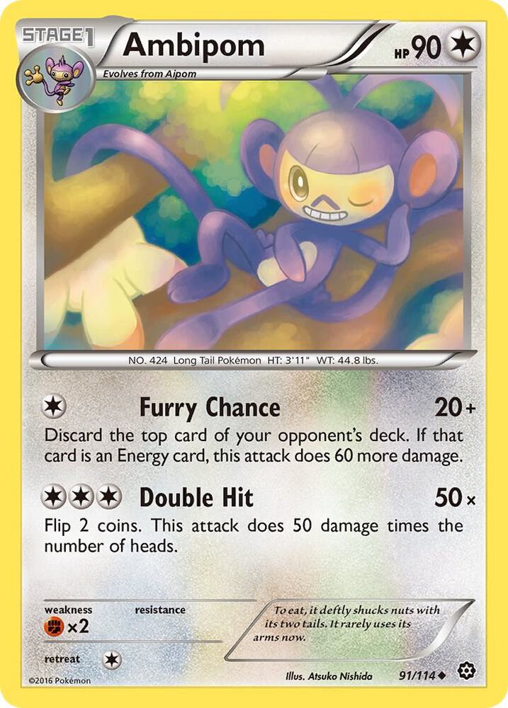 Ambipom - XY - Steam Siege - Uncommon - 91/114