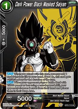 Dark Power Black Masked Saiyan (Event Pack 13) - Tournament Promotion Cards - Promo - BT5-112