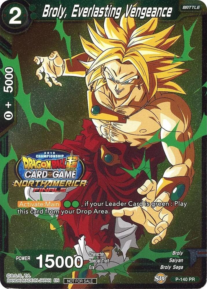 Broly, Everlasting Vengeance (Championship Final 2019) (Finalist) - Tournament Promotion Cards - Promo - P-140