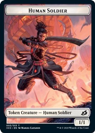 Human Soldier (003) // Zombie Double-sided Token - Commander 2020 - T -