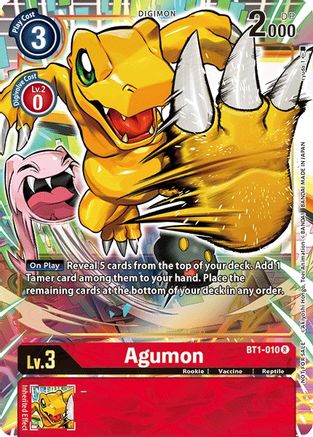 Agumon - BT1-010 (Dash Pack Ver. 1.0) - Release Special Booster - Promo - BT1-010 R