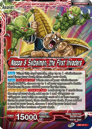 Nappa // Nappa & Saibaimen, the First Invaders - Battle Evolution Booster - Common - EB1-01