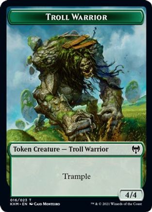 Troll Warrior Token - Kaldheim - T - 16