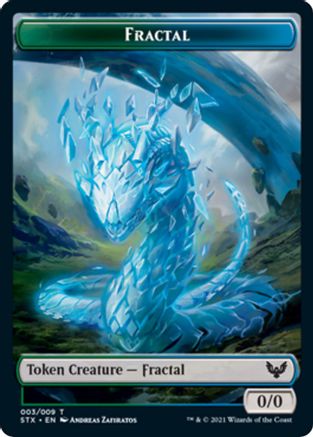 Fractal Token - Strixhaven: School of Mages - T - 3