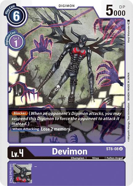 Devimon - Starter Deck 06: Venomous Violet - Uncommon - ST6-08 U