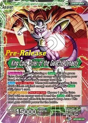 King Cold // King Cold, Ruler of the Galactic Dynasty - Supreme Rivalry Pre-Release Cards - Uncommon - BT13-061