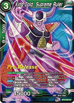 King Cold, Supreme Ruler - Supreme Rivalry Pre-Release Cards - Uncommon - BT13-082