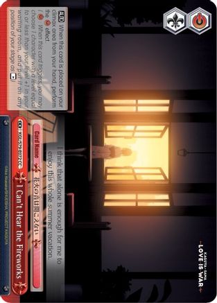 I Can't Hear the Fireworks - Kaguya-sama: Love is War - Climax Common - KGL/S79-E072 CC