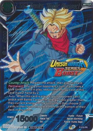 SS2 Trunks, Heroic Prospect (Event Pack 08) - Tournament Promotion Cards - Promo - P-219