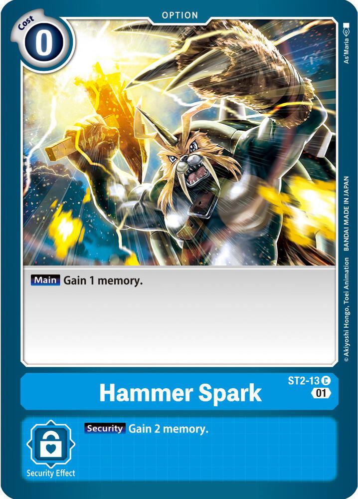 Hammer Spark - ST2-13 (Alternate Art) - Starter Deck 08: Ulforce Veedramon - Common - ST2-13 C