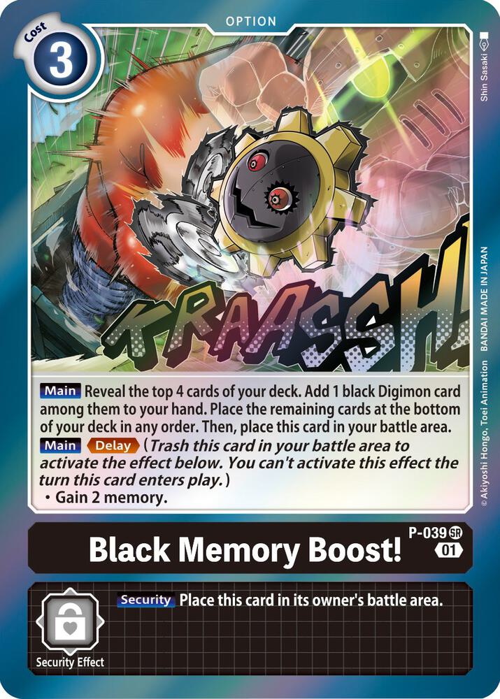 Black Memory Boost! - Digimon Promotion Cards - Super Rare - P-039 SR