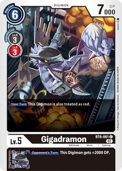 Gigadramon - Double Diamond - Common - BT6-061 C