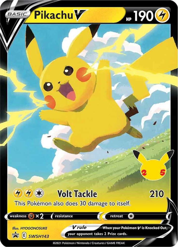 Pikachu V - SWSH143 - SWSH: Sword & Shield Promo Cards - Promo - SWSH143