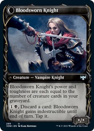Bloodsworn Squire (Showcase) - Innistrad: Crimson Vow - U - 289