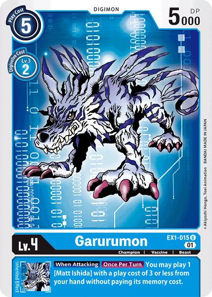 Garurumon - Classic Collection - Uncommon - EX1-015 U