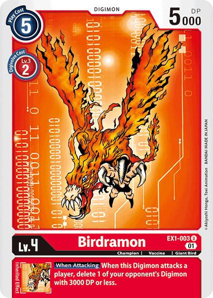 Birdramon - Classic Collection - Uncommon - EX1-003 U