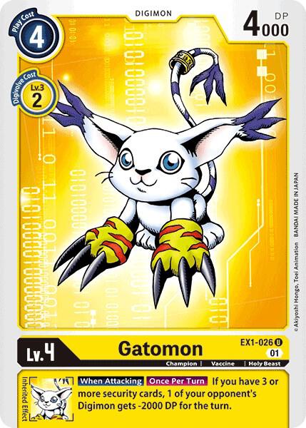 Gatomon - Classic Collection - Uncommon - EX1-026 U