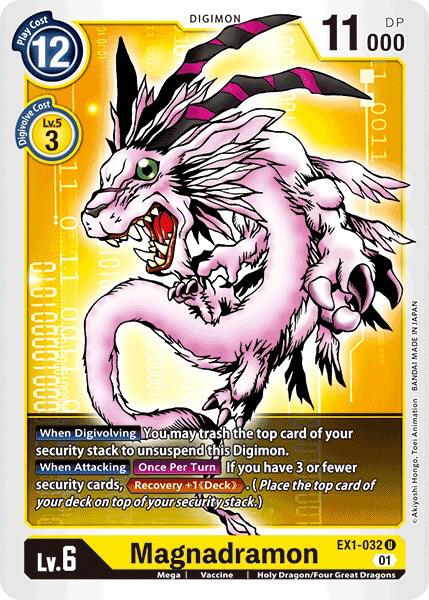 Magnadramon - Classic Collection - Uncommon - EX1-032 U