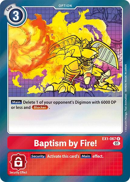 Baptism by Fire! - Classic Collection - Rare - EX1-067 R