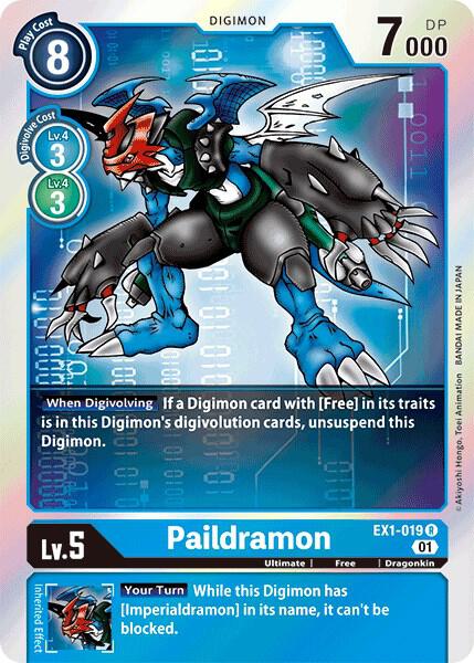 Paildramon - Classic Collection - Rare - EX1-019 R