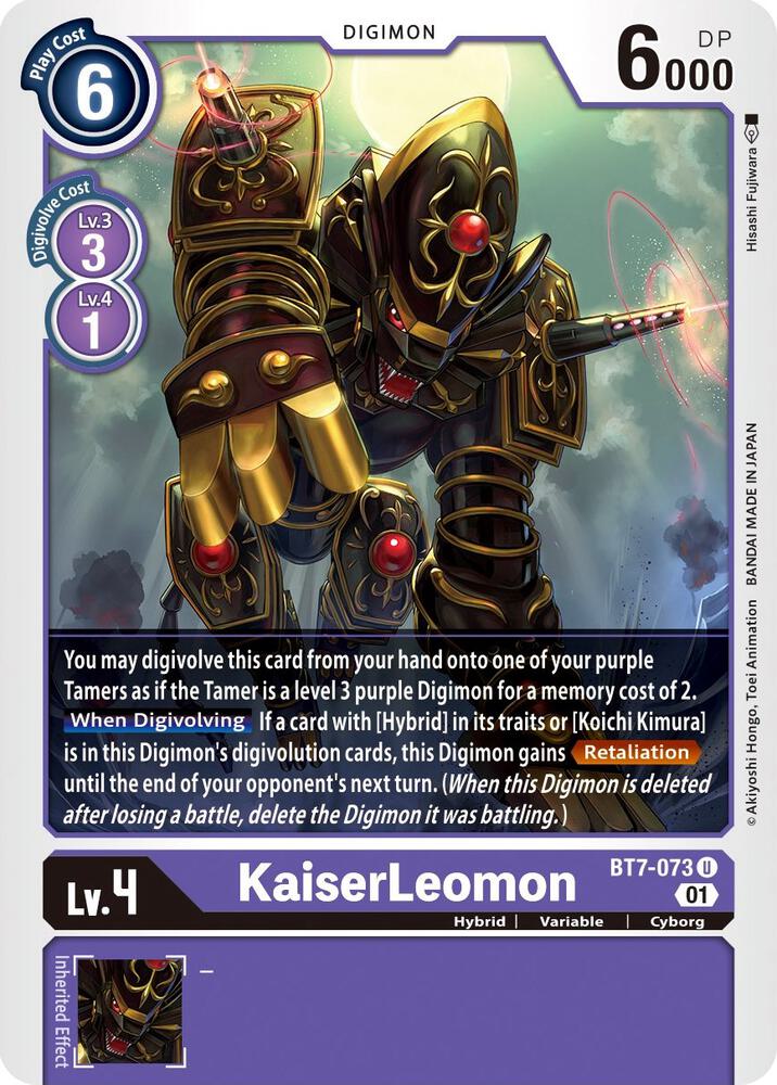 KaiserLeomon - Next Adventure - Uncommon - BT7-073 U
