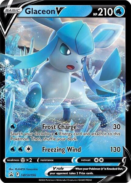 Glaceon V - SWSH196 - SWSH: Sword & Shield Promo Cards - Promo - SWSH196
