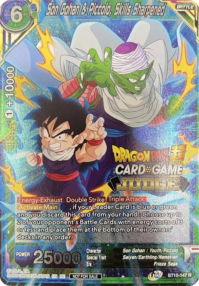 Son Gohan & Piccolo, Skills Sharpened (Judge Pack Vol.11) - Tournament Promotion Cards - Promo - BT10-147
