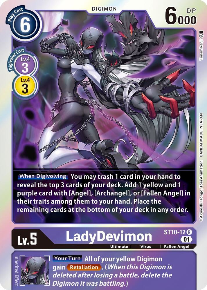 LadyDevimon - Starter Deck 10: Parallel World Tactician - Rare - ST10-12 R