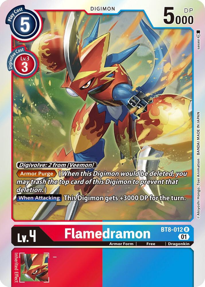 Flamedramon - New Awakening - Rare - BT8-012 R