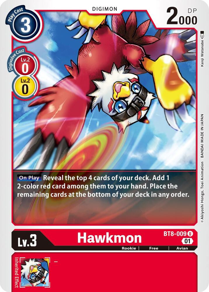 Hawkmon - New Awakening - Uncommon - BT8-009 U