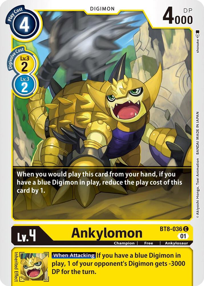 Ankylomon - New Awakening - Common - BT8-036 C
