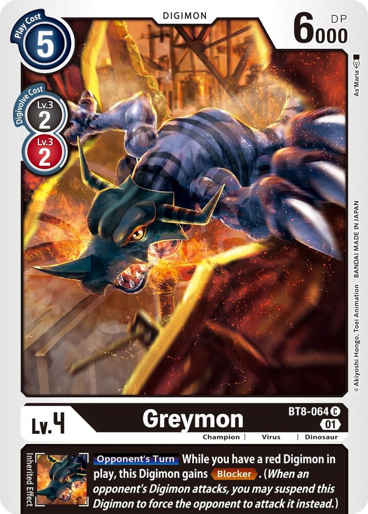 Greymon - New Awakening - Common - BT8-064 C