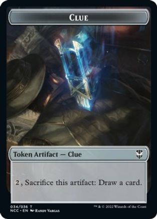 Tentacle // Clue Double-sided Token - Commander: Streets of New Capenna - T -