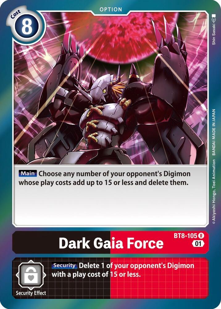 Dark Gaia Force - New Awakening - Rare - BT8-105 R
