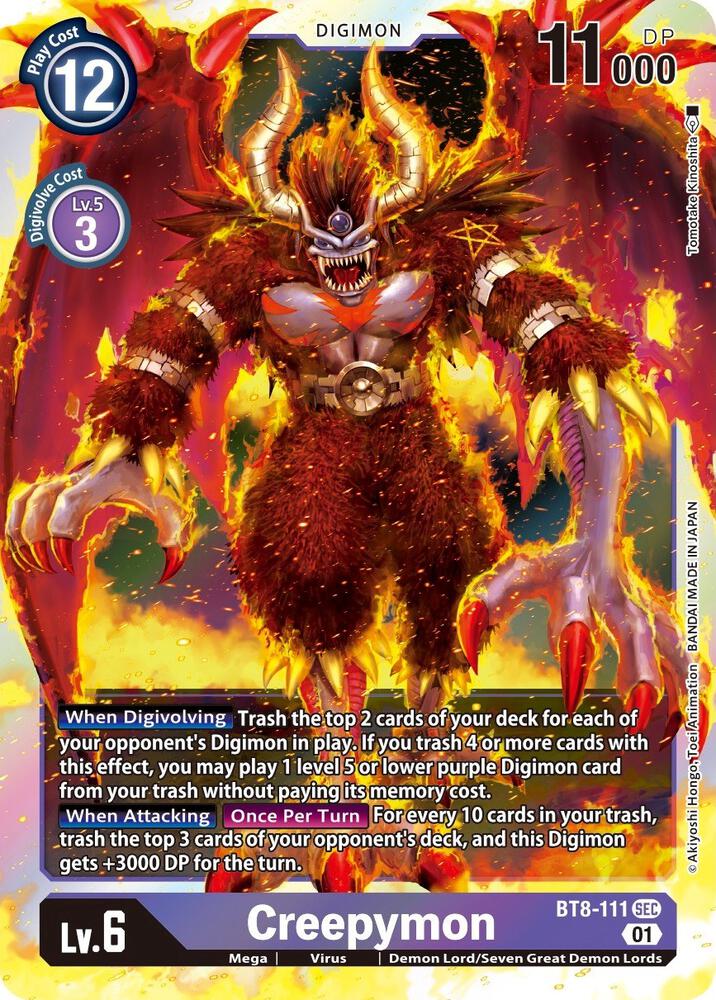 Creepymon - New Awakening - Secret Rare - BT8-111 SEC
