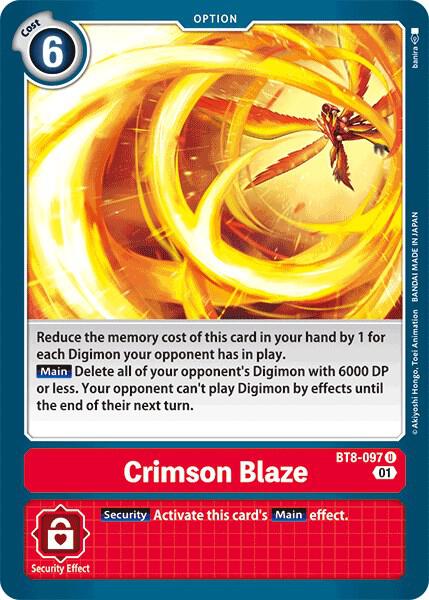 Crimson Blaze - New Awakening - Uncommon - BT8-097 U
