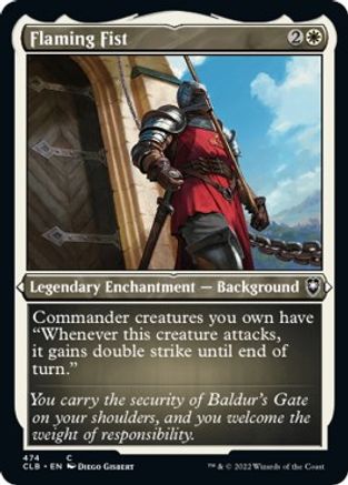 Flaming Fist (Foil Etched) - Commander Legends: Battle for Baldur's Gate - C - 474