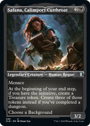 Safana, Calimport Cutthroat (Foil Etched) - Commander Legends: Battle for Baldur's Gate - U - 496