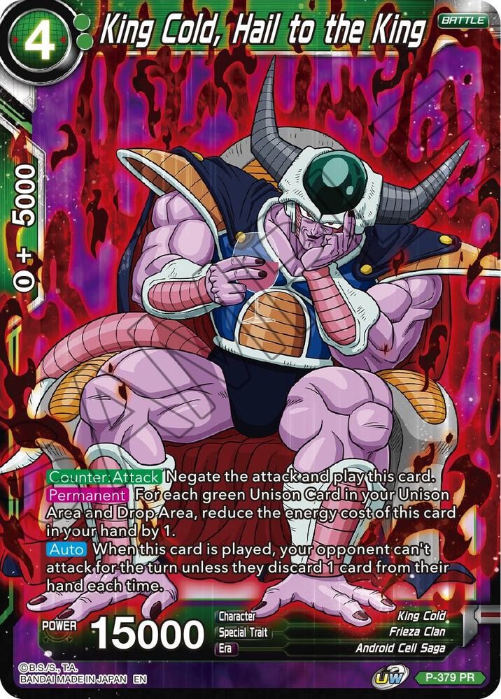 King Cold, Hail to the King - Promotion Cards - Promo - P-379