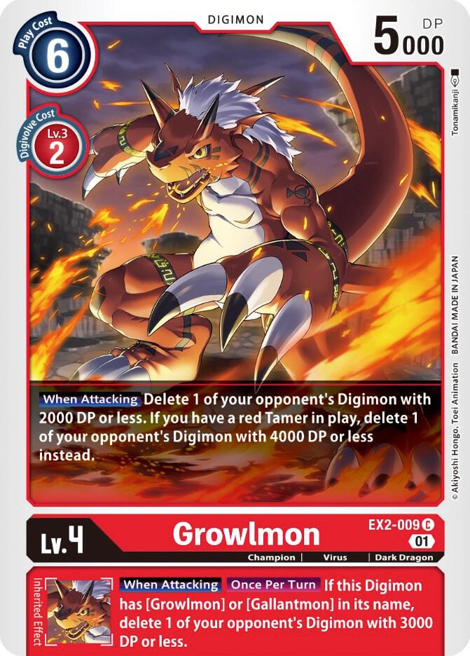 Growlmon - Digital Hazard - Common - EX2-009 C
