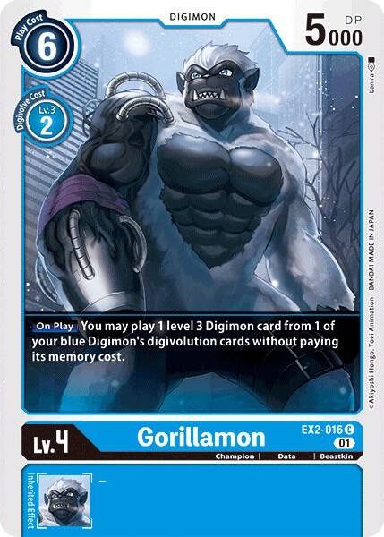 Gorillamon - Digital Hazard - Common - EX2-016 C
