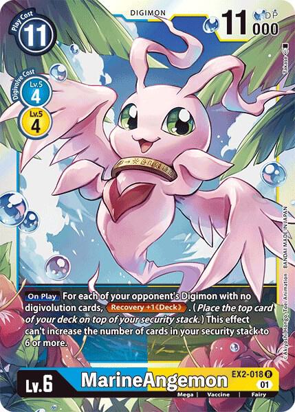 MarineAngemon - Digital Hazard - Rare - EX2-018 R