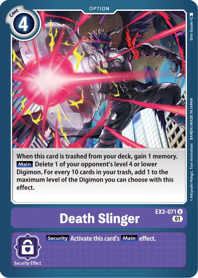 Death Slinger - Digital Hazard - Uncommon - EX2-071 U