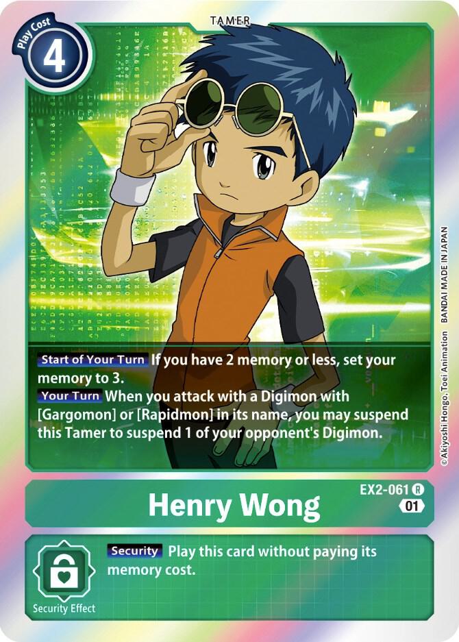 Henry Wong - Digital Hazard - Rare - EX2-061 R