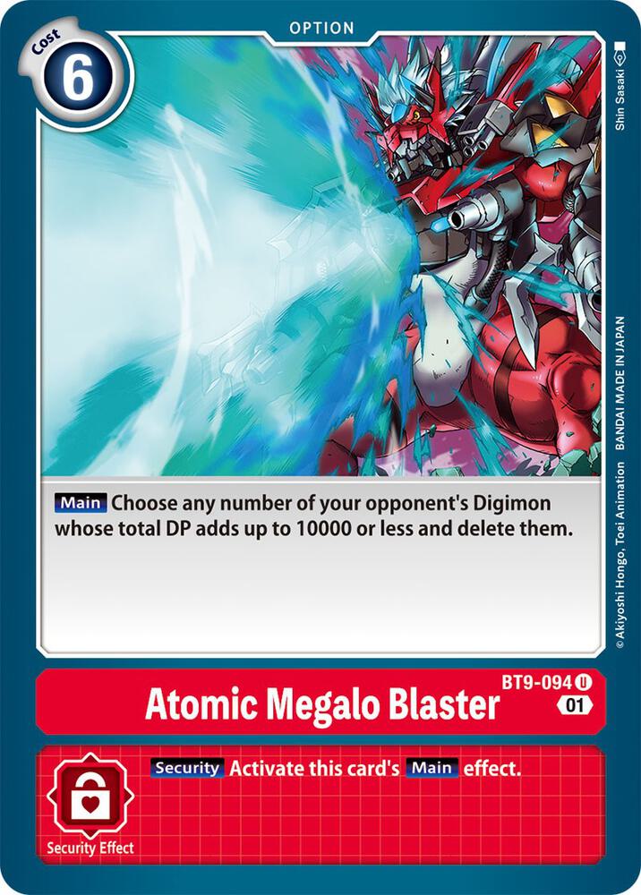 Atomic Megalo Blaster - X Record - Uncommon - BT9-094 U