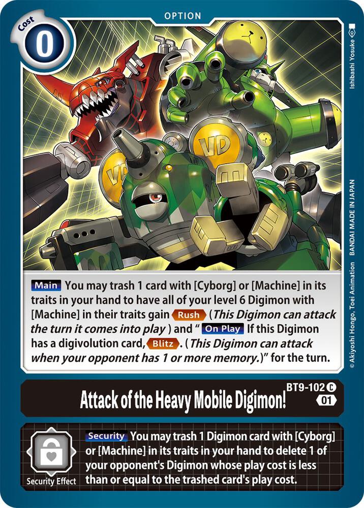 Attack of the Heavy Mobile Digimon! - X Record - Common - BT9-102 C