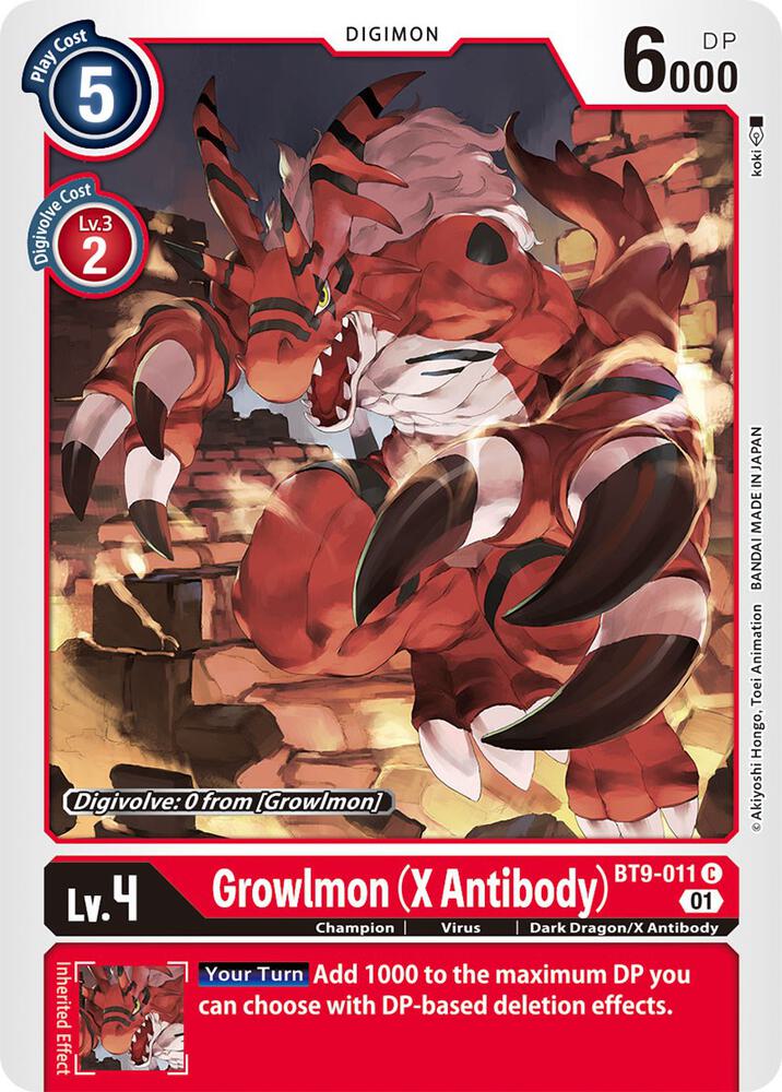 Growlmon (X Antibody) - X Record - Common - BT9-011 C