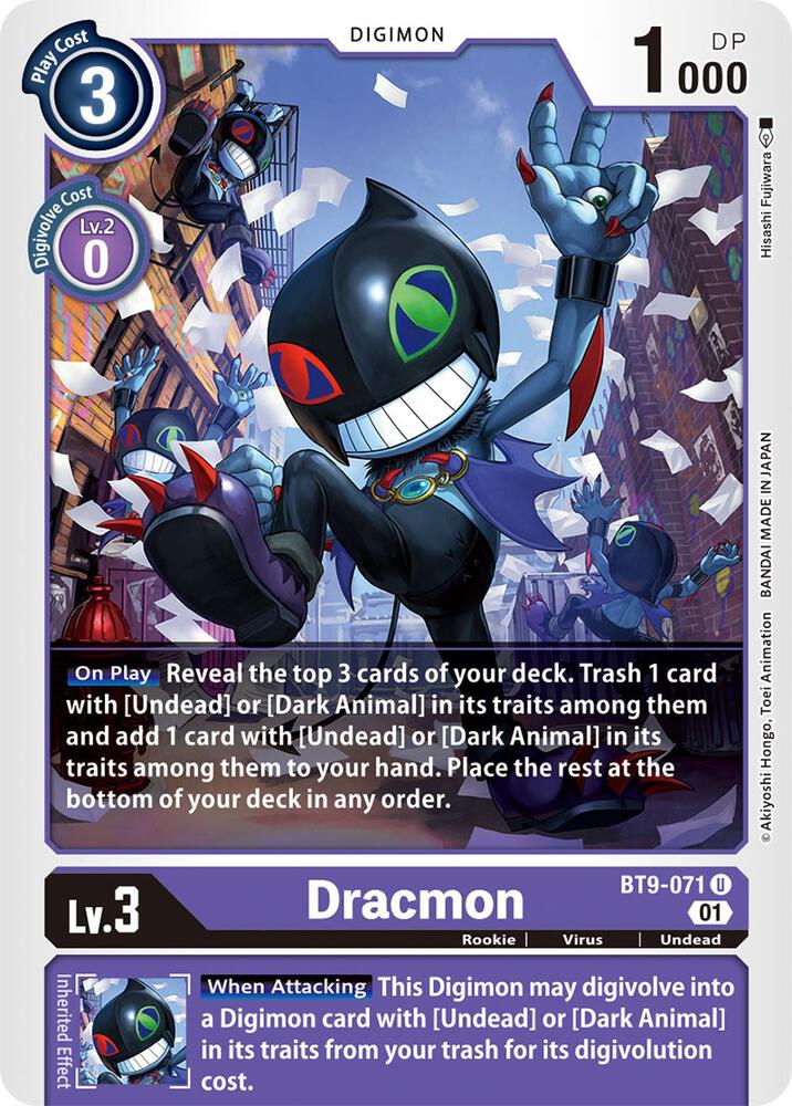 Dracmon - X Record - Uncommon - BT9-071 U