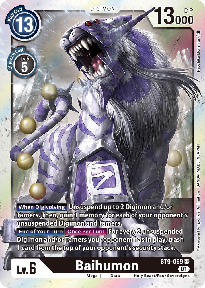 Baihumon - X Record - Super Rare - BT9-069 SR